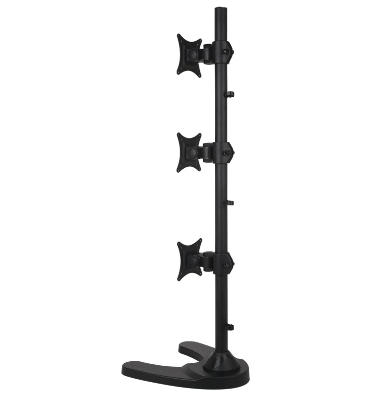 Vivo Triple Vertical Monitor Desk Stand