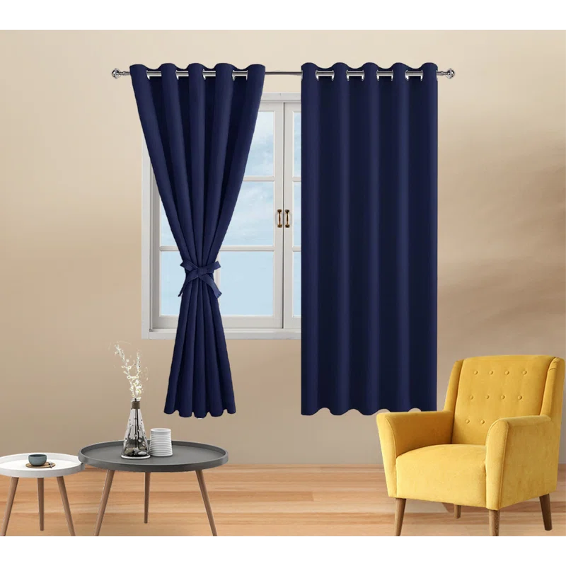 Eider & Ivory™ Tarrants Polyester Room Darkening Curtain Pair (Set of 2)