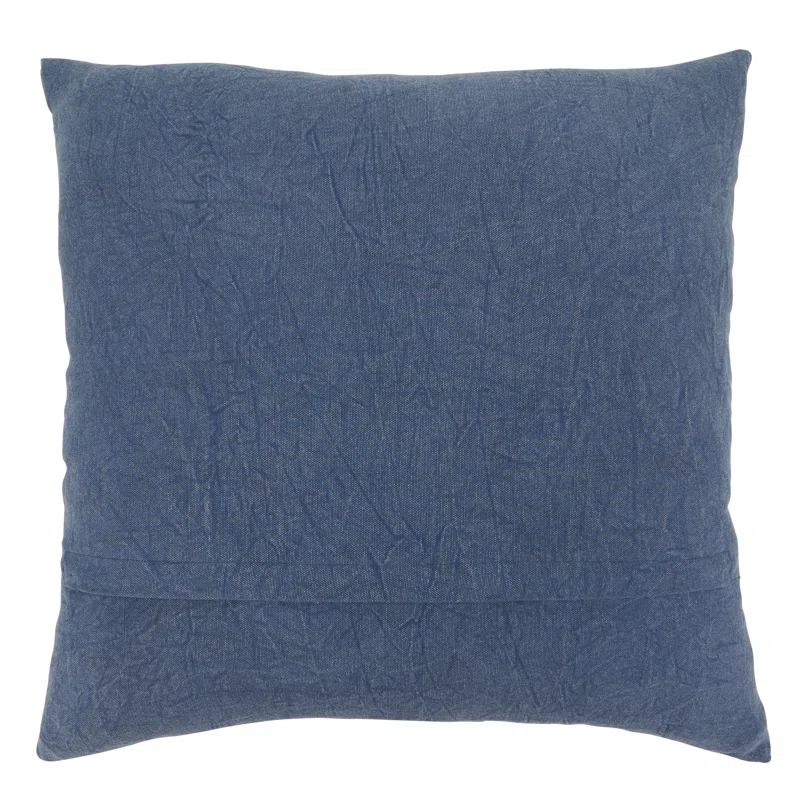 Saro Genevieve Collection Appliqued Cotton Throw Pillow