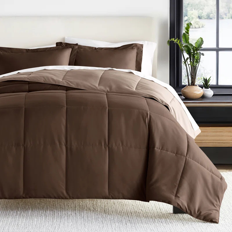 Becky Cameron Reversible Down-Alternative Comforter Bedding Set