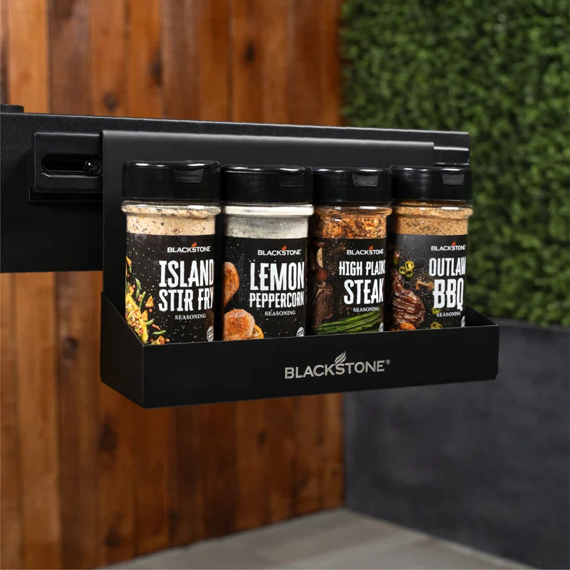 Blackstone Side Shelf Seasoning Accessory Rack for Griddles with Rail System