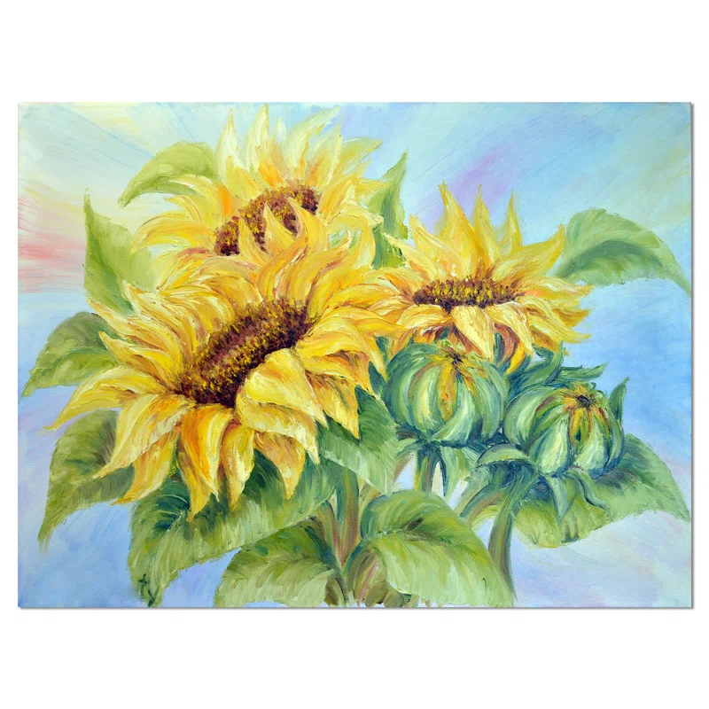 Design Art " Three Sunflowers "