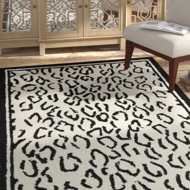 Chelsea Hand Hooked Wool Animal Print Rug