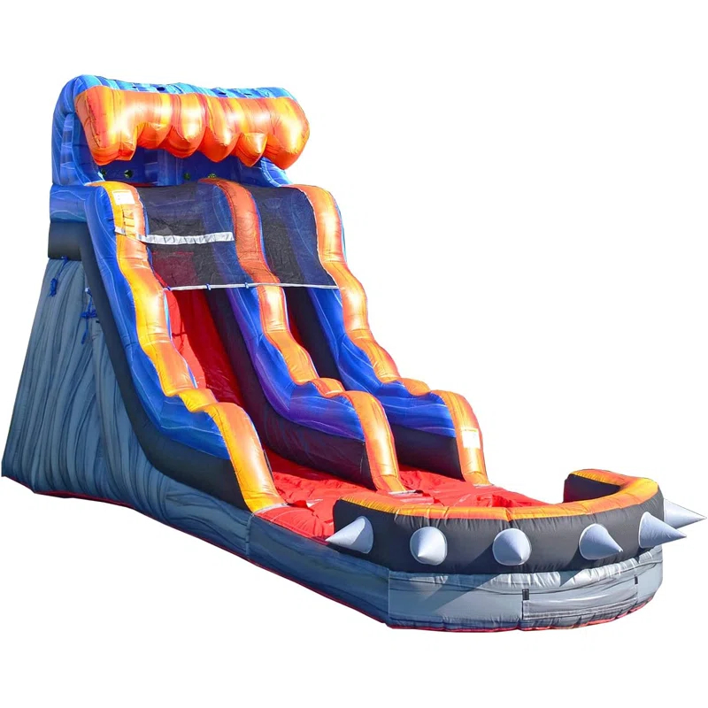 JumpOrange JumpOrange 15 FT Rocker Commercial Grade Water Slide with Pool (with Blower)