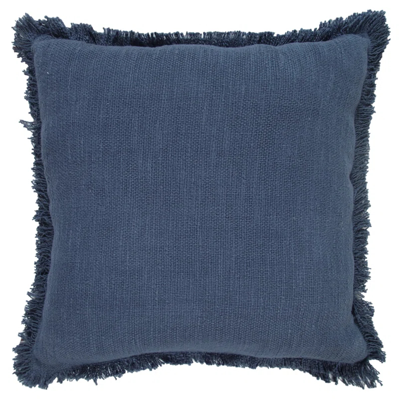 Rajani Home Jessei Fringed Cotton Throw Pillow