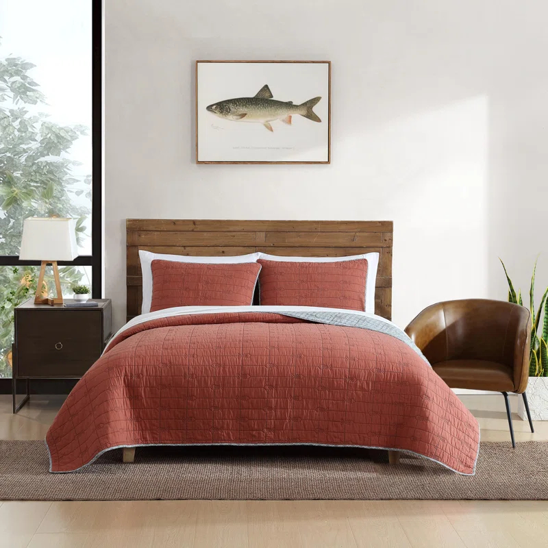 Eddie Bauer Eddie Bauer Troutdale Cotton Reversible Quilt Set