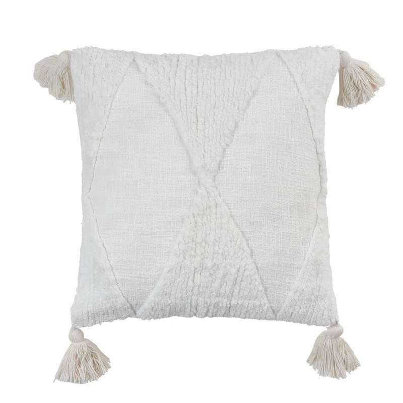 Saro Allman Collection Geometric Cotton Throw Pillow