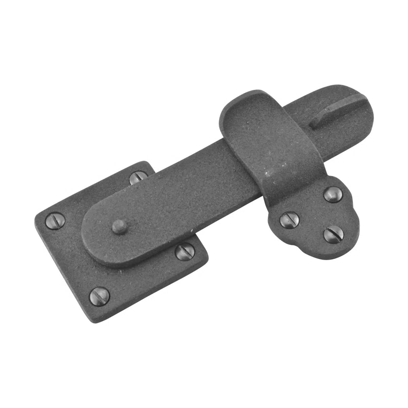 Black Wrought Iron Cabinet Barn Door Gate Latch with Screws