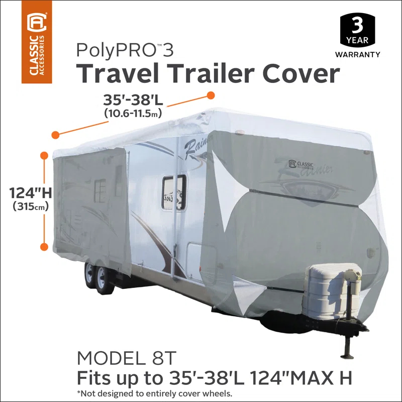 Classic Accessories Pittard Mildew Resistant RV Cover By Classic Accessories