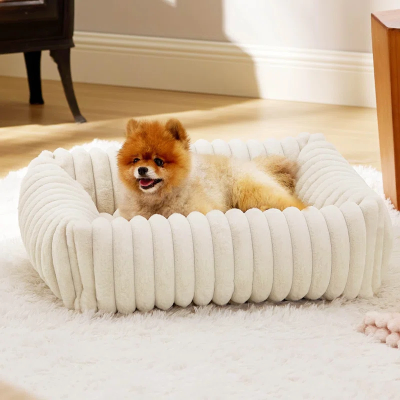 Dog Bed for Small Medium Dog 25x21x7inches Washable Pet Beds