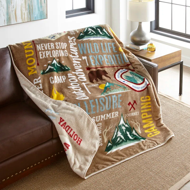 Shavel Home Products High Pile Oversized 60x80 Luxury Throw