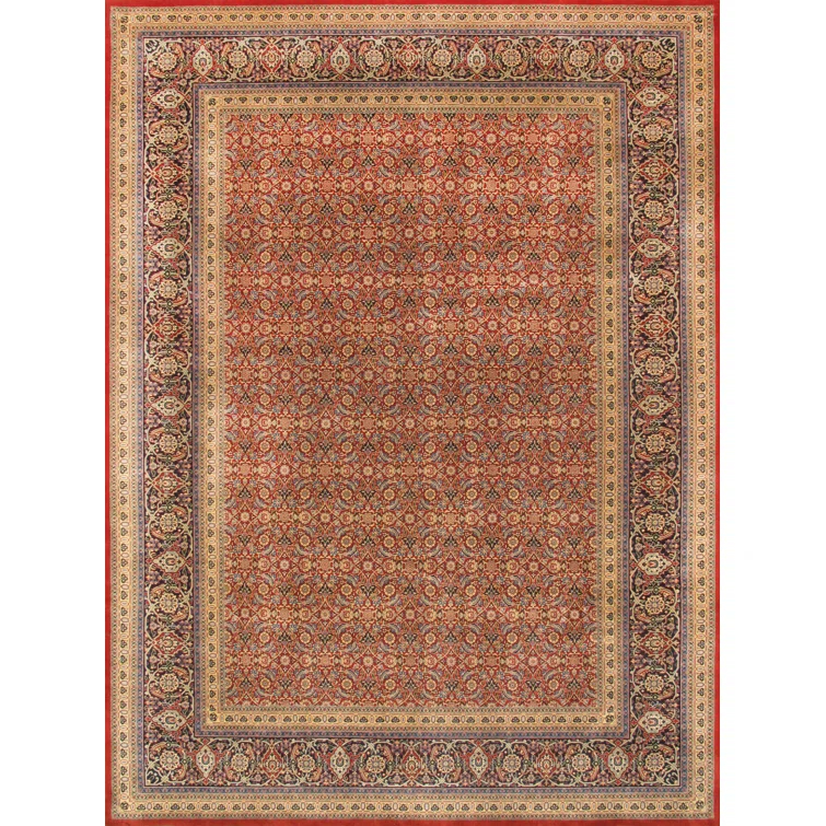 Pasargad Baku Hand Knotted Wool Washable Oriental Indoor Rug