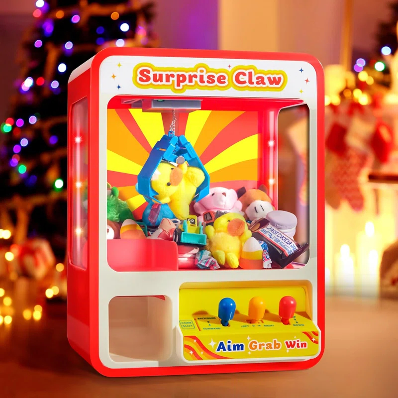 Joyin Claw Machine Arcade Toy with LED Light & Adjustable Sound