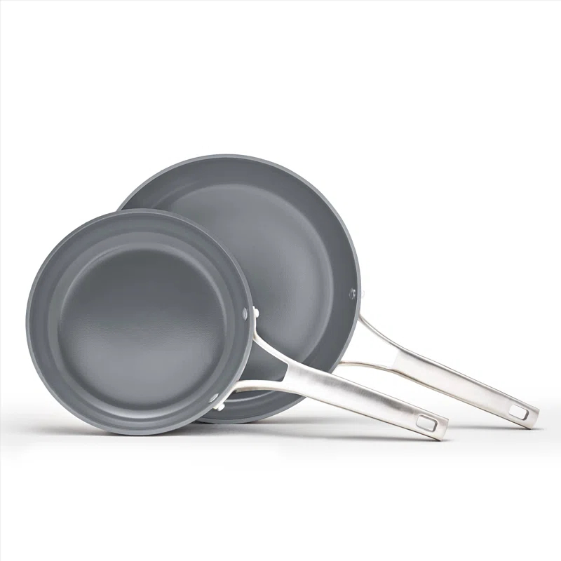 Calphalon  Premier Ceramic Nonstick 8" and 10" Frying Pan Set, Midnight Blue