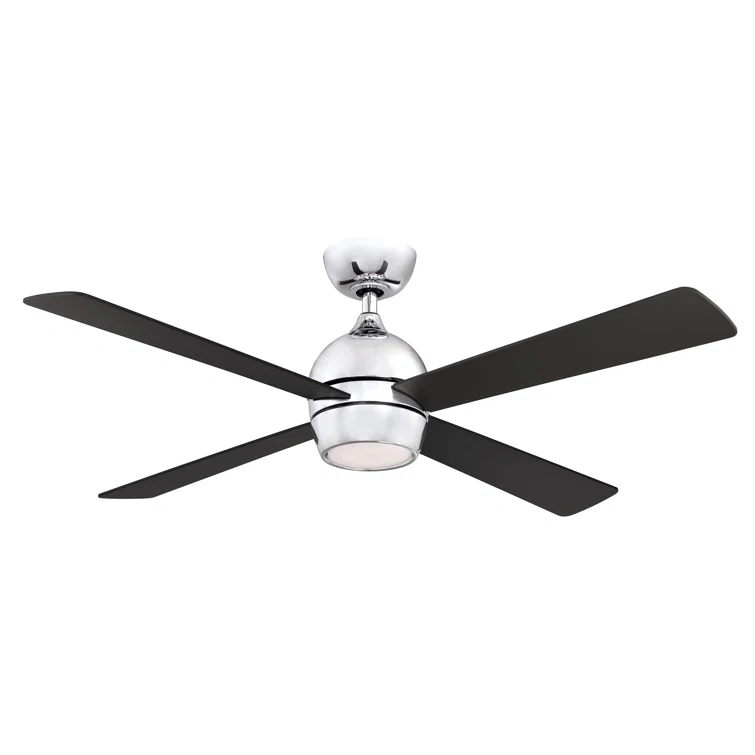 Fanimation Kwad 52 inch Indoor Ceiling Fan with LED Light Kit - Matte White