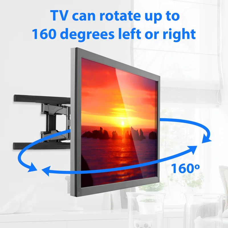 Mount Factory Mount Factory Full Motion TV Wall Mount for Flat Screen TVs 42-70", Holds up to 100 Lbs.