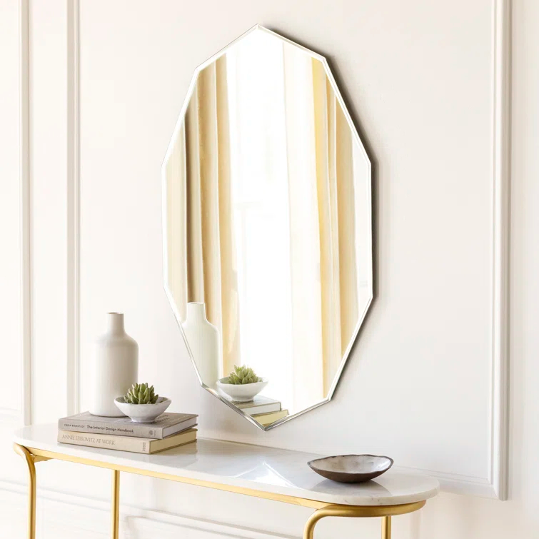 Three Posts™ Teen Briana Flat Wall Mirror