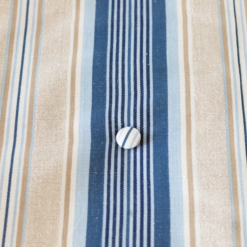 Eastern Accents Maritime Coastal Cotton Blend Striped Duvet Cover Set