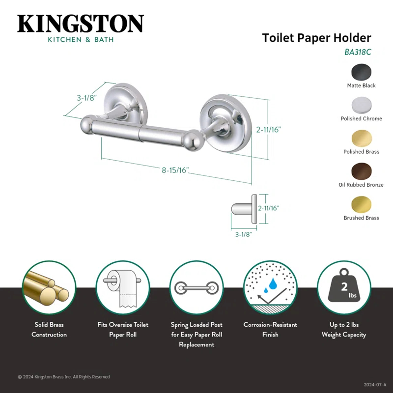 Kingston Brass Classic Toilet Paper Holder