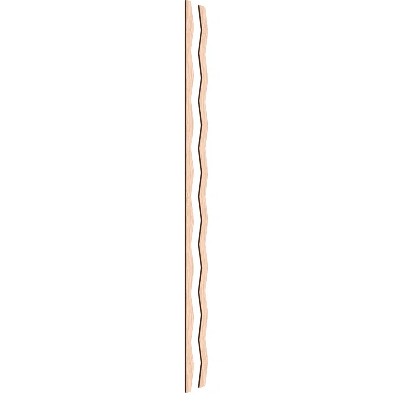 Ekena Millwork Eastport Adjustable Wood Decorative Slat Wall Panel Kit