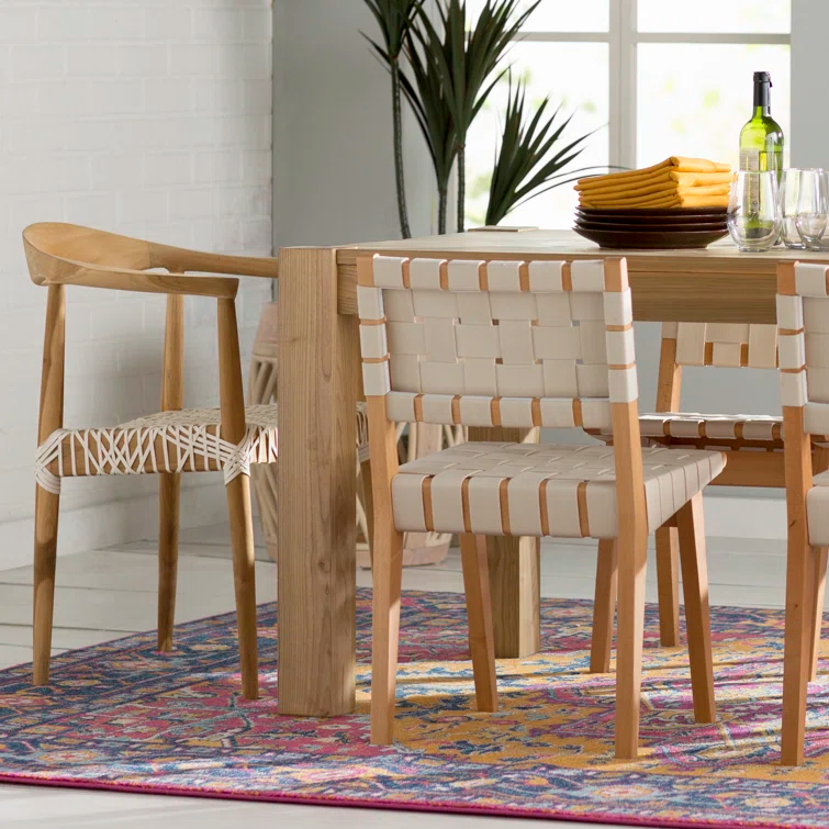 Kazbah Leather Dining Arm Chair