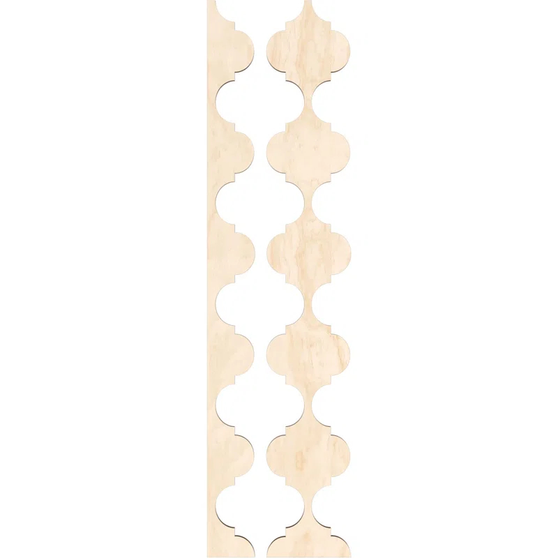 Ekena Millwork Marrakesh Adjustable Wood Decorative Slat Wall Panel Kit