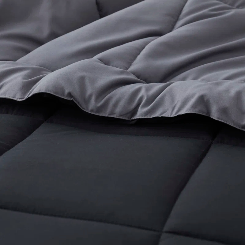 Nestl All Season Solid Lightweight Down Alternative Reversible Comforter