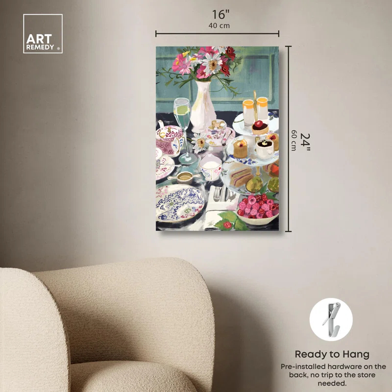 Art Remedy Help Yourself Dessert Canvas Modern Kitchen Print by Art Remedy