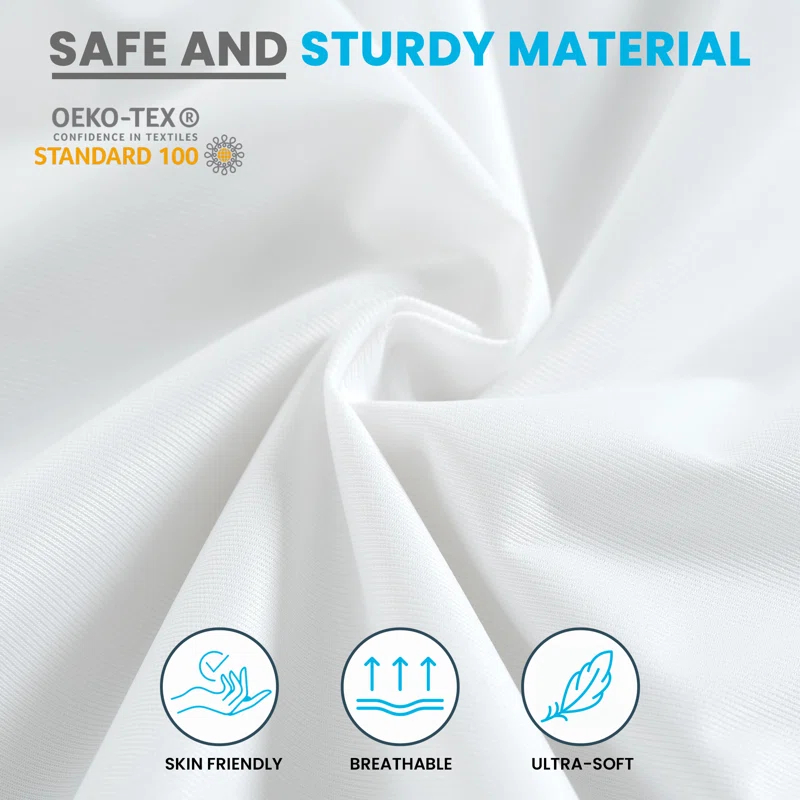 Waterproof Zipper Encasement for Mattress Bed Bug Resistant & Hypoallergenic