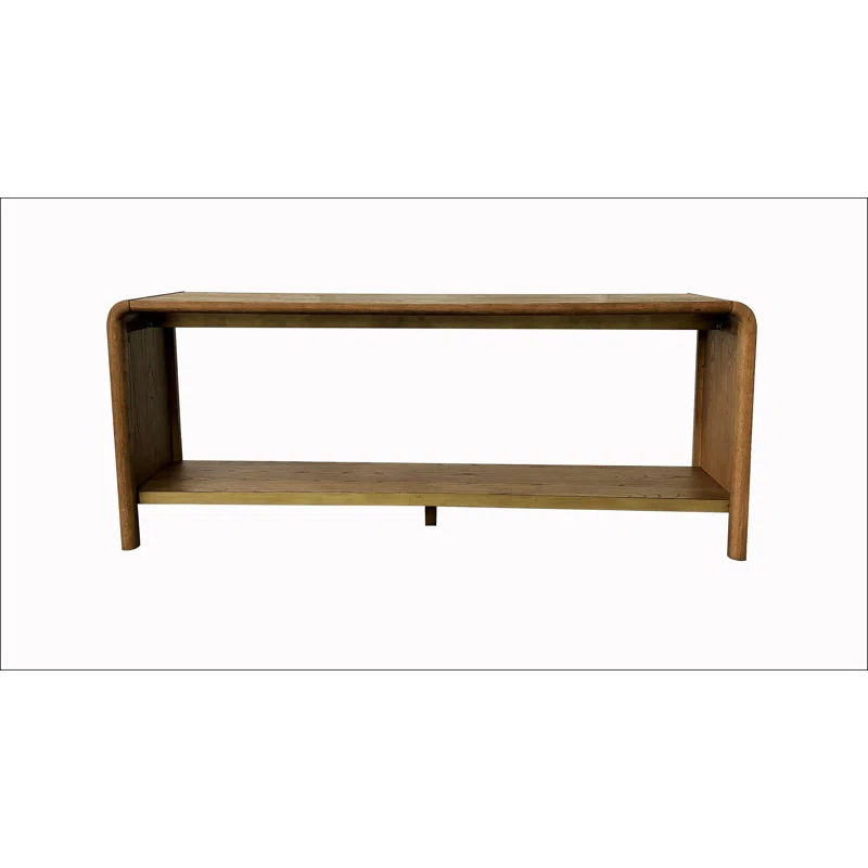 Millwood Pines Waterfall Console Table - Latte