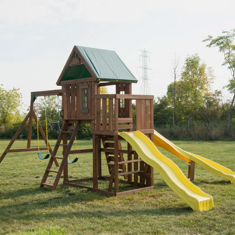 Swing-n-Slide Castlebrook Wooden Play Swing Set
