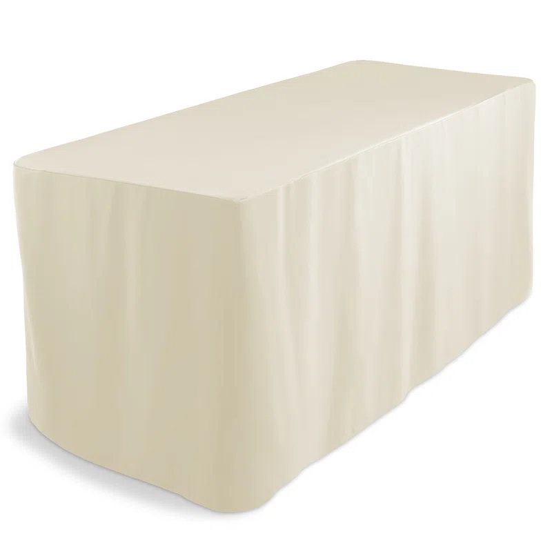 Lann's Linens 6'' Fitted Tablecloth With Open Back - Trade Show Table Cover