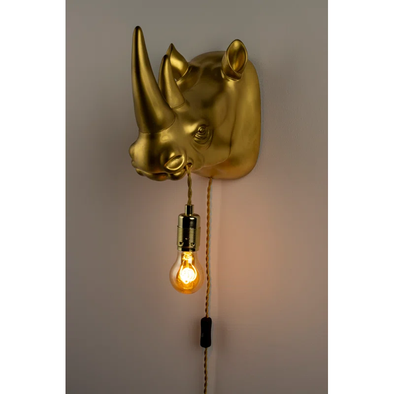 Bold Monkey Resin Flush Mounted Sconce