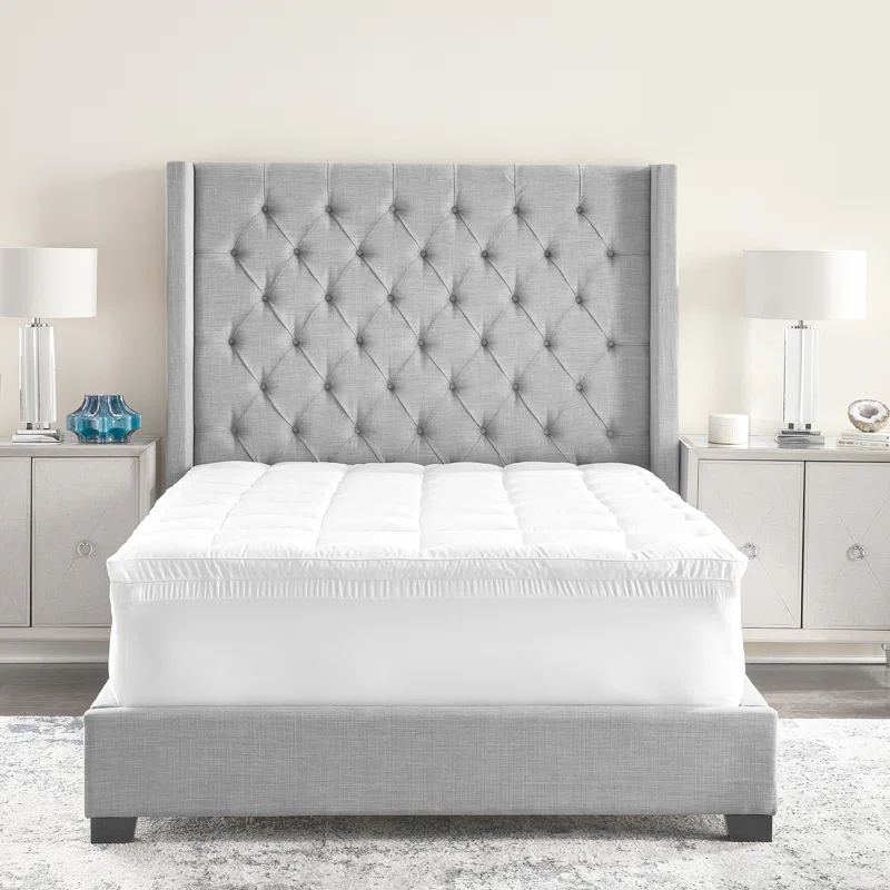 BodiPEDIC 4" Hybrid Memory Foam And Fiber Mattress Topper