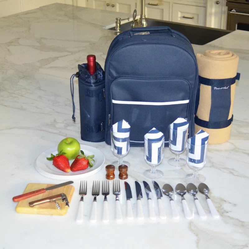 Picnic at Ascot Polyester Picnic Backpack