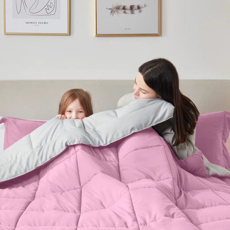 Nestl Nestl All Season Solid Lightweight Down Alternative Reversible Comforter