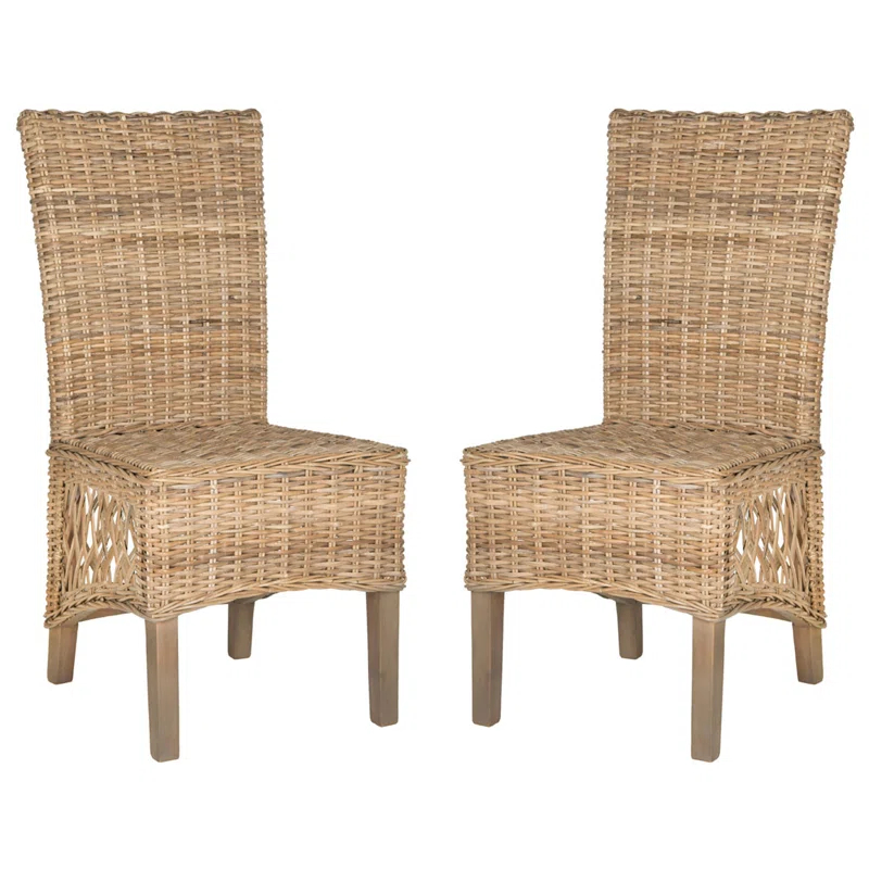 Bayou Breeze Karas Wicker Outdoor Dining Side Chair
