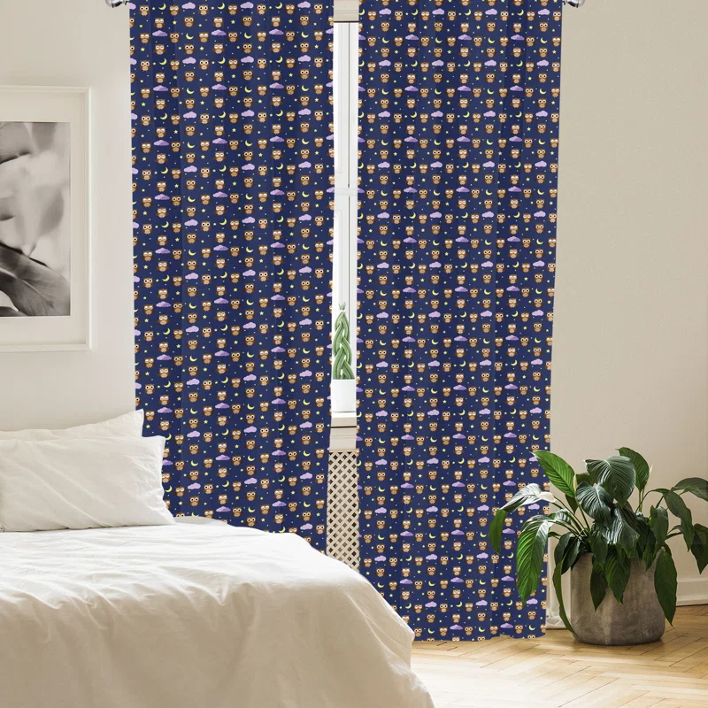 Semi-Sheer Rod Pocket Sliding Panel (Set of 2)