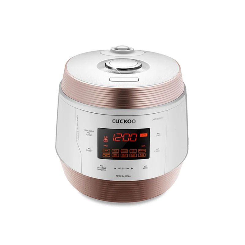 Cuckoo Electronics CUCKOO CMC-QSB501S 5QT Electric Pressure Cooker with 10 Menu Options and Stainless Steel Pot