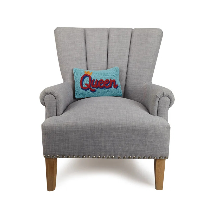 Peking Handicraft  Queen Hook Wool Lumbar Pillow | Wayfair