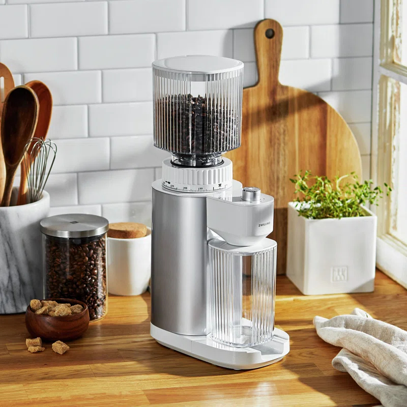 ZWILLING J.A. Henckels ZWILLING Enfinigy Burr Coffee Grinder Electric, 140 Coffee Grinding Options from Espresso to Drip Coffee
