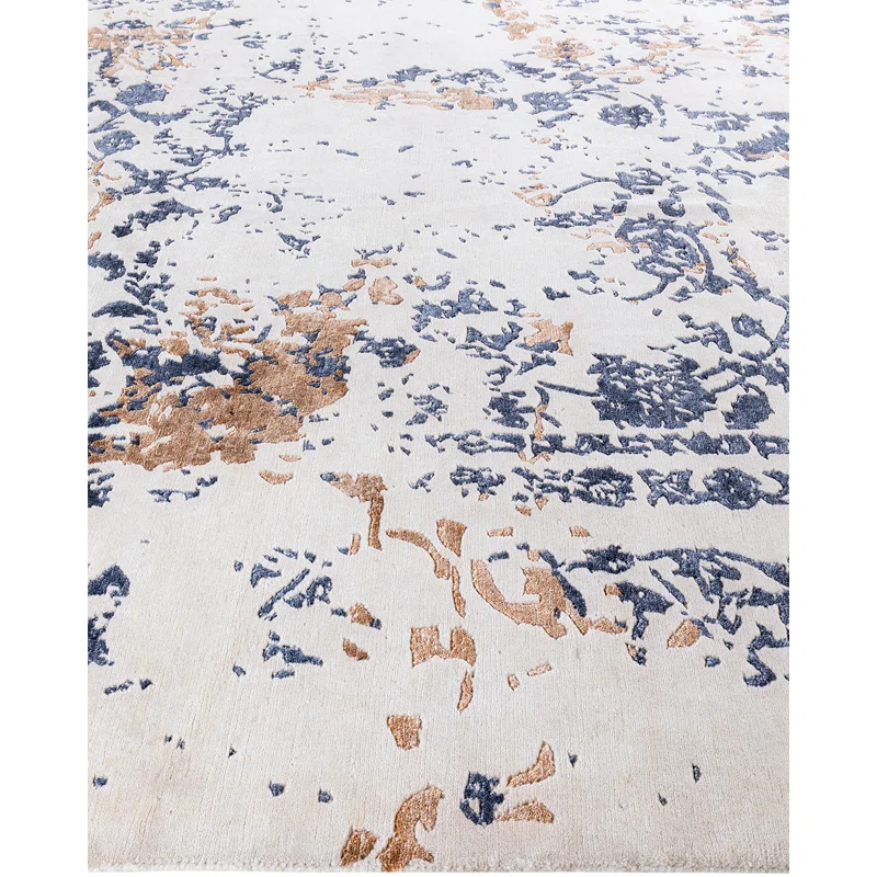 Solo Rugs One-of-a-Kind Rectangle 8'2" X 10'1" New Age Area Rug Beige