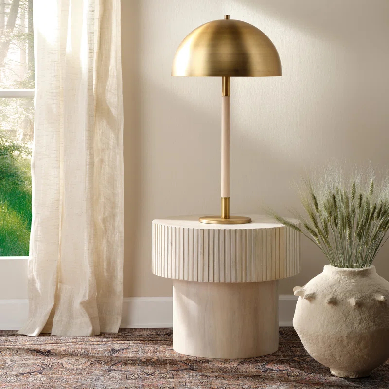 Notch Solid Wood End Table