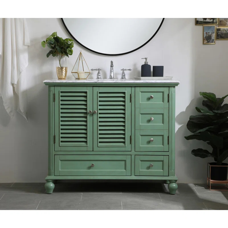 Elegant Kitchen and Bath Elegant Kitchen and Bath 42 Inch Single Bathroom Vanity