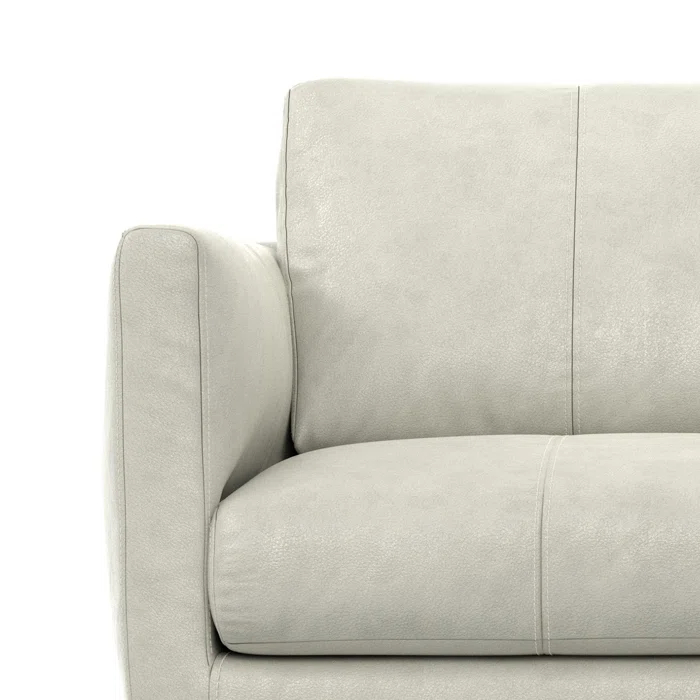 Simpli Home Stevens Leather Sofa