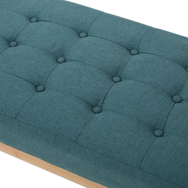 George Oliver Babbs Fabric Upholstered Bench