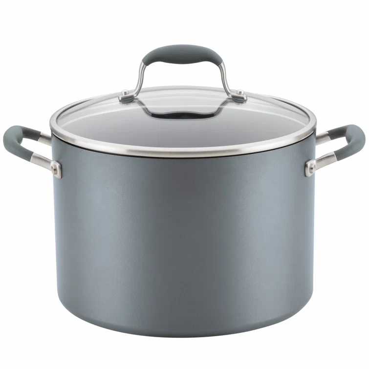 Anolon Anolon Advanced Home Hard Anodized Nonstick Stockpot With Lid, 10 Quart