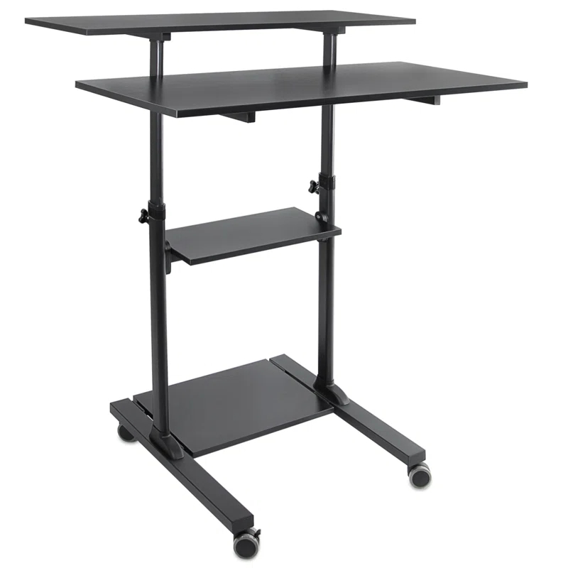 Mount-it Adjustable Metal Base Standing Desk Converter