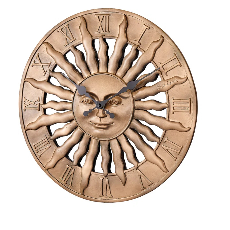 Bulova The Sunrise 14" Wall Clock | Wayfair