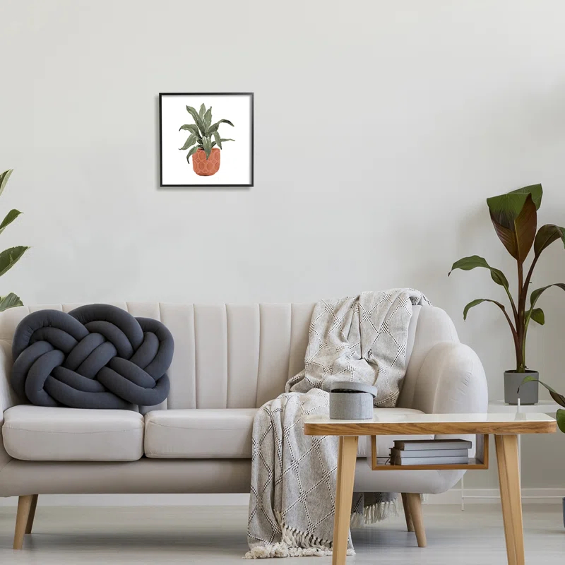 Stupell Industries " Simple House Plant Green Leaves Terracotta Planter Painting " by Lanie Loreth